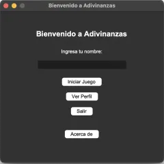 Juego de Adivinanzas - App de Escritorio — escritorio